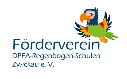 Teaser Logo Förderverein DPFA Regenbogen Oberschule Gymnasium Zwickau